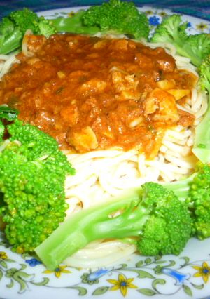 Foto resep Spagheti feat brokoli