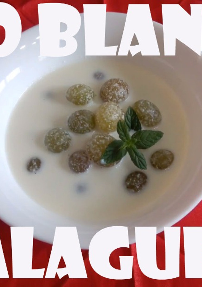 Una foto de Ajoblanco con uvas (Malagueño)