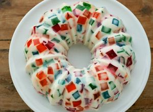 Una foto de Gelatina de Mosaico cremosita!🍮