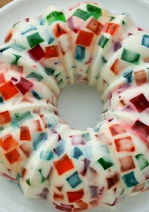 Una foto de Gelatina de Mosaico cremosita!🍮