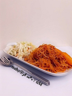 عکسی از دستور ماکارونی با مرغ🍝