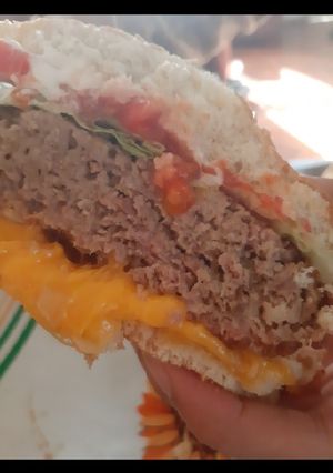 Una foto de Hamburguesa casera