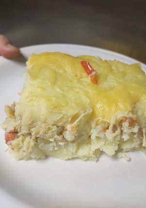 Una foto de Pastel de papa y pollo