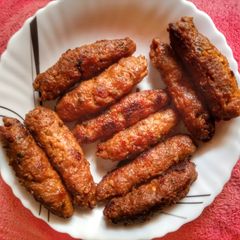 A picture of Fried Malai Seekh Kabab 🇵🇰.