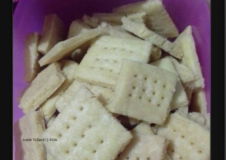 Resep Cookies mentega renyah hanya 2 bahan yang lezat Untuk Jualan