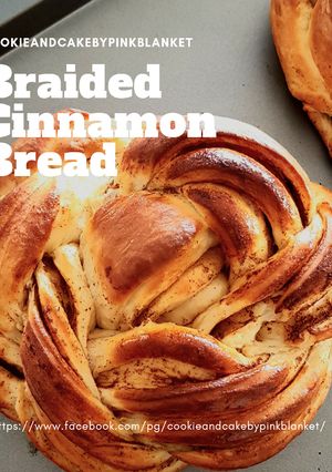A picture of Braided Cinnamon Bread.