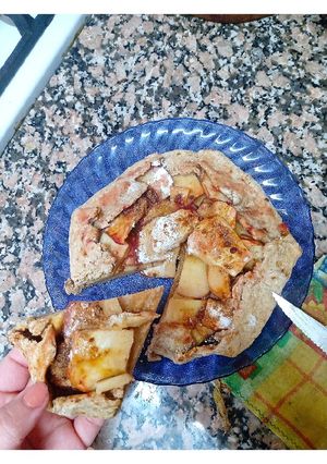 Una foto de Galette vegana de manzanas ❤️
