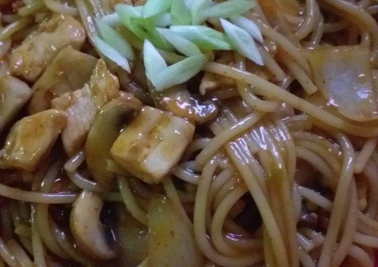 Spaghetti Teriyaki