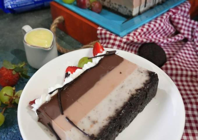 Resep Puding Lapis Cokelat Oreo Milo Oleh Olivia Ayu Pramita Cookpad