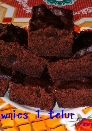 Foto resep Brownies 1 telur ( Resep : Tanu Bks )