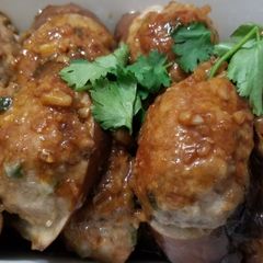 A picture of Chinese Eggplants with Minced Pork 釀矮瓜.