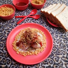 Instant Stuffed Bread Dahi Vade A picture of Instant Stuffed Bread Dahi Vade.