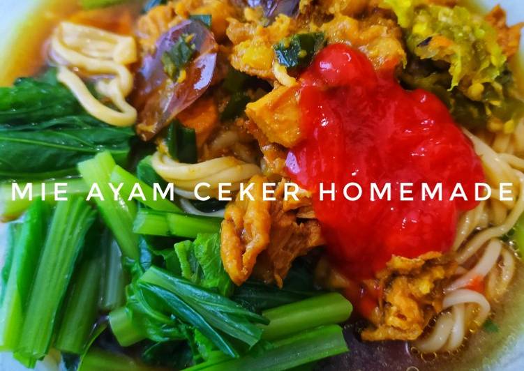 Resep Mie Ayam Ceker Homemade Anti Gagal