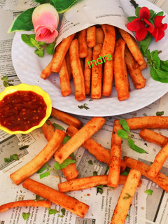 क्रिस्पी फ्रेंच फ्राइज़ (Crispy French Fries recipe In Hindi) रेसिपी मुख्य फोटो