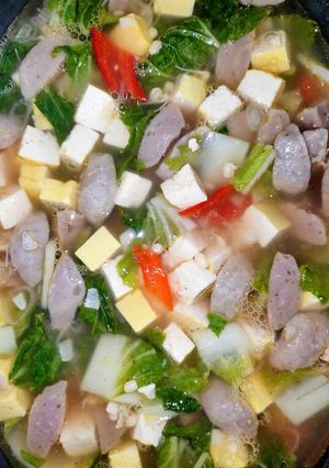 Foto resep Sayur Sawi Putih Baso Tahu