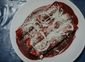 Una foto de Enchiladas de chileajo istmeño