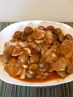 Una foto de Lomo de cerdo con champiñones