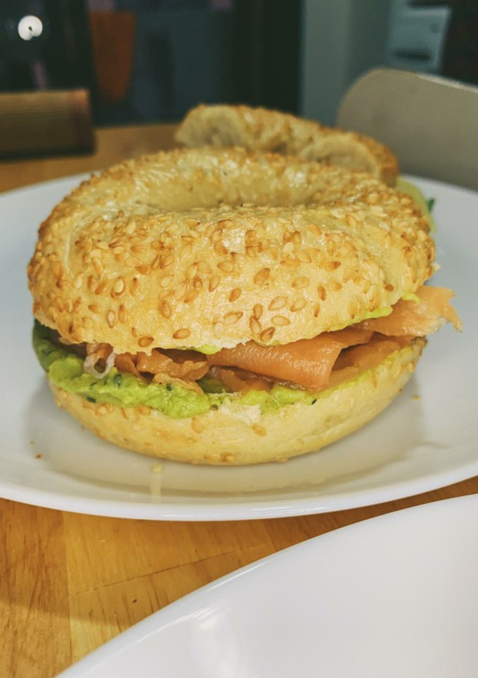 Una foto de Bagels rellenos