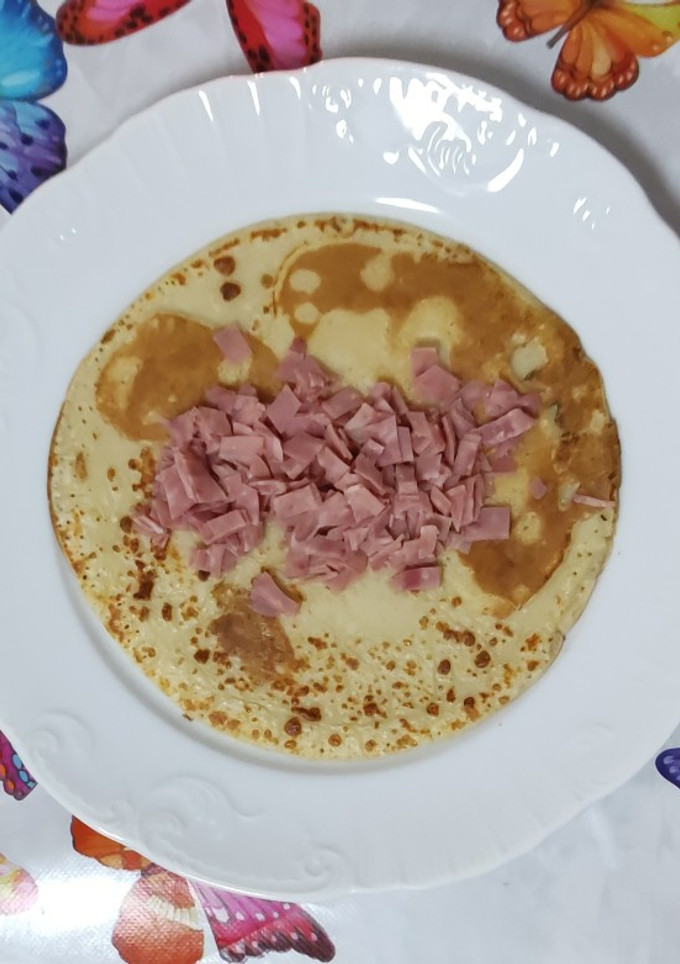Una foto de Crepes con chopped 👌