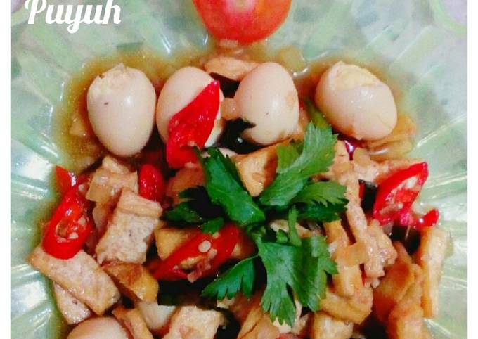Resep Tumis Sehat~Tumis Tahu Telur Puyuh Anti Gagal