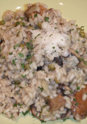 Foto principal de Risotto con boletus y guisantes