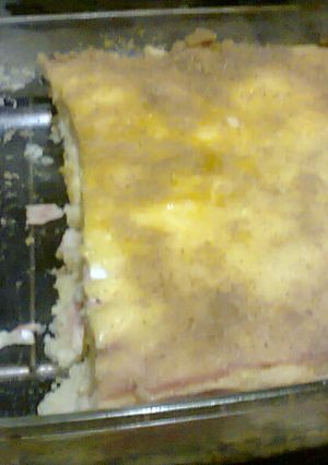 Una foto de Pastel de papa y jamón