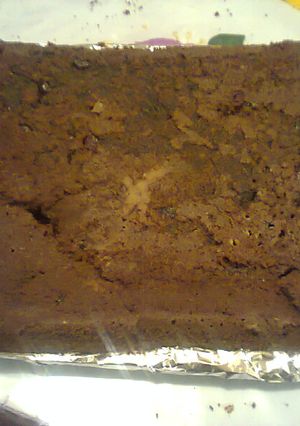 Una foto de Budín de bizcocho de chocolate