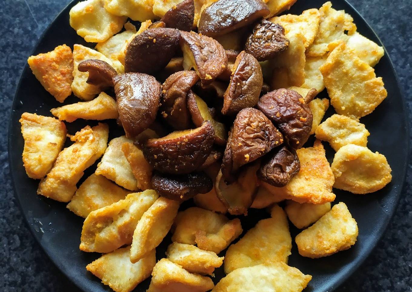 Pollo con setas starke