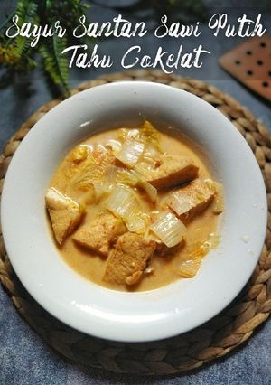 Foto resep Sayur Santan Sawi Putih Tahu Cokelat