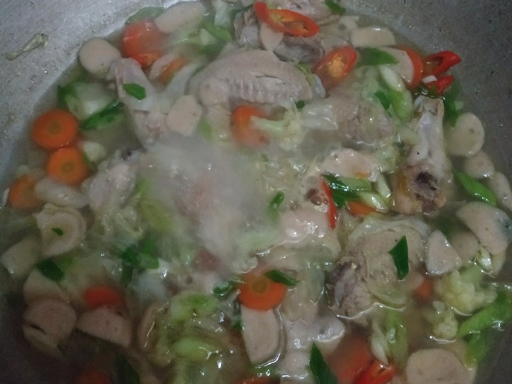 Cara Gampang Membuat Sayur sop sayap ayam bumbu racik, Sempurna