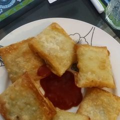 A picture of Chicken Veg Box patties #cookpadramadan.