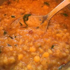 A picture of Chole ki daal.