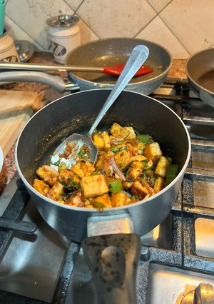 A picture of Chili paneer.
