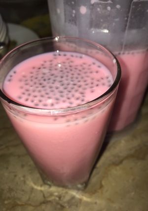 A picture of Roohafza Milk.