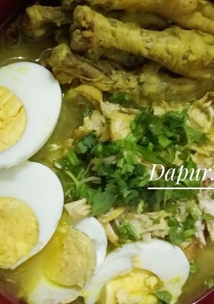 Foto resep Soto ayam ceker lamongan lengkap dengan koya dan sambal