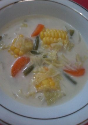 Foto resep Sayur Lodeh SaWo PangGung (Sawi manis, Wortel, Kacang Panjang, dan Jagung)