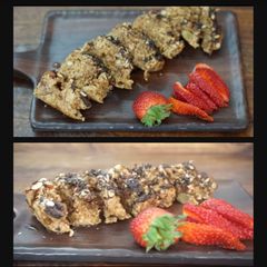 A picture of Oats and jaggery's shortcake.