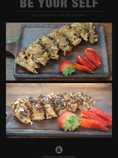A picture of Oats and jaggery's shortcake.