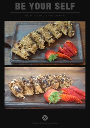 A picture of Oats and jaggery's shortcake.
