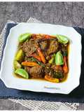 Gongso Lidah Sapi + Daging Kambing