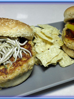Una foto de Hamburguesas de Gambas y Gulas
