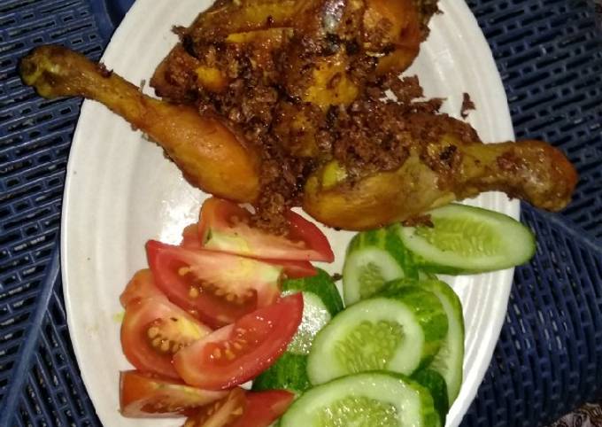 Ayam goreng padang (telor)