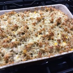 A picture of Tuna pasta bake.