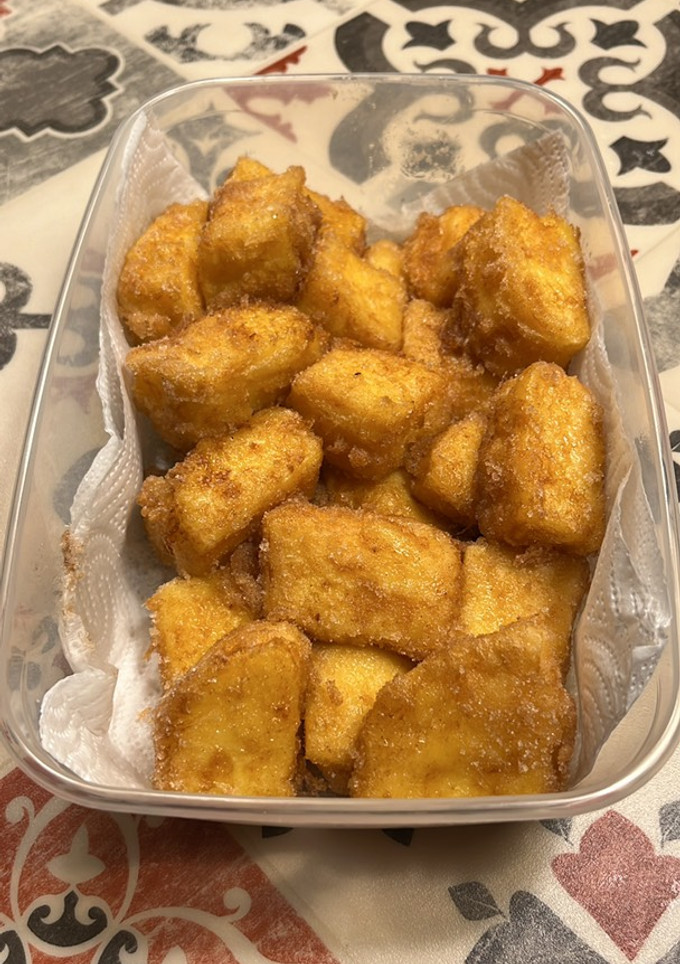 Una foto de Fritos de leche