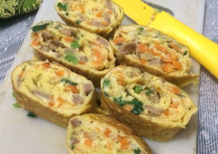 Resep Gyeran Mari Telur gulung Korea Anti Gagal