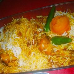 A picture of BBQ biryani.