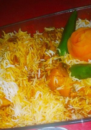 A picture of BBQ biryani.
