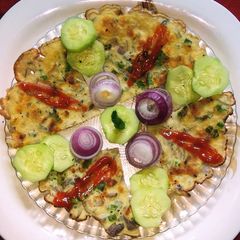 A picture of Egg chapati.