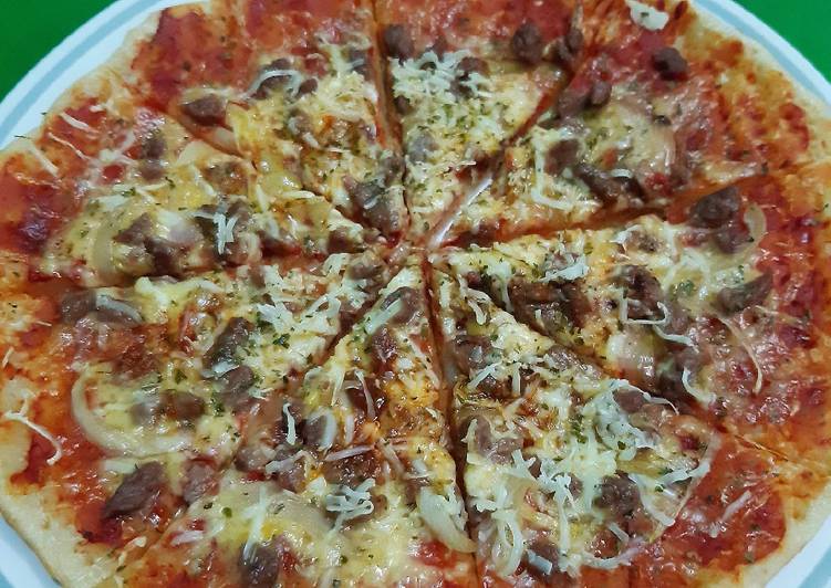 Bahan Pizza Teflon | Cara Bikin Pizza Teflon Yang Sedap
