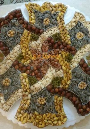 عکسی از دستور تزیین آجیل